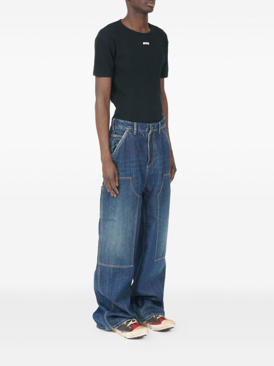 Maison Margiela Wide-leg Denim Jeans Blue