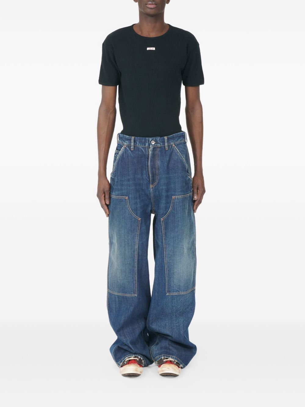 Maison Margiela Wide-leg Denim Jeans Blue