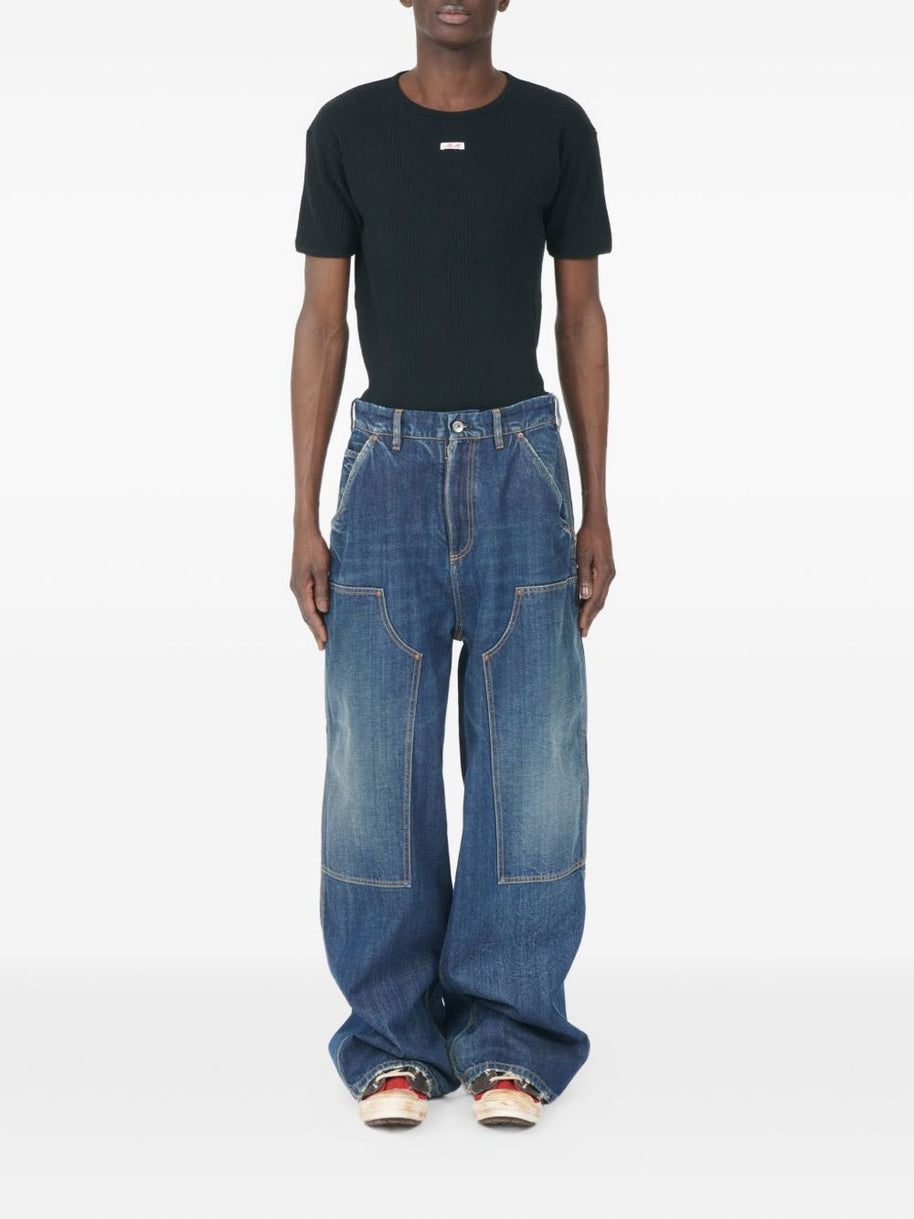 Maison Margiela Wide-leg Denim Jeans Blue
