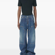 Maison Margiela Wide-leg Denim Jeans Blue