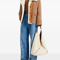 Ermanno Scervino Shearling Jacket Beige
