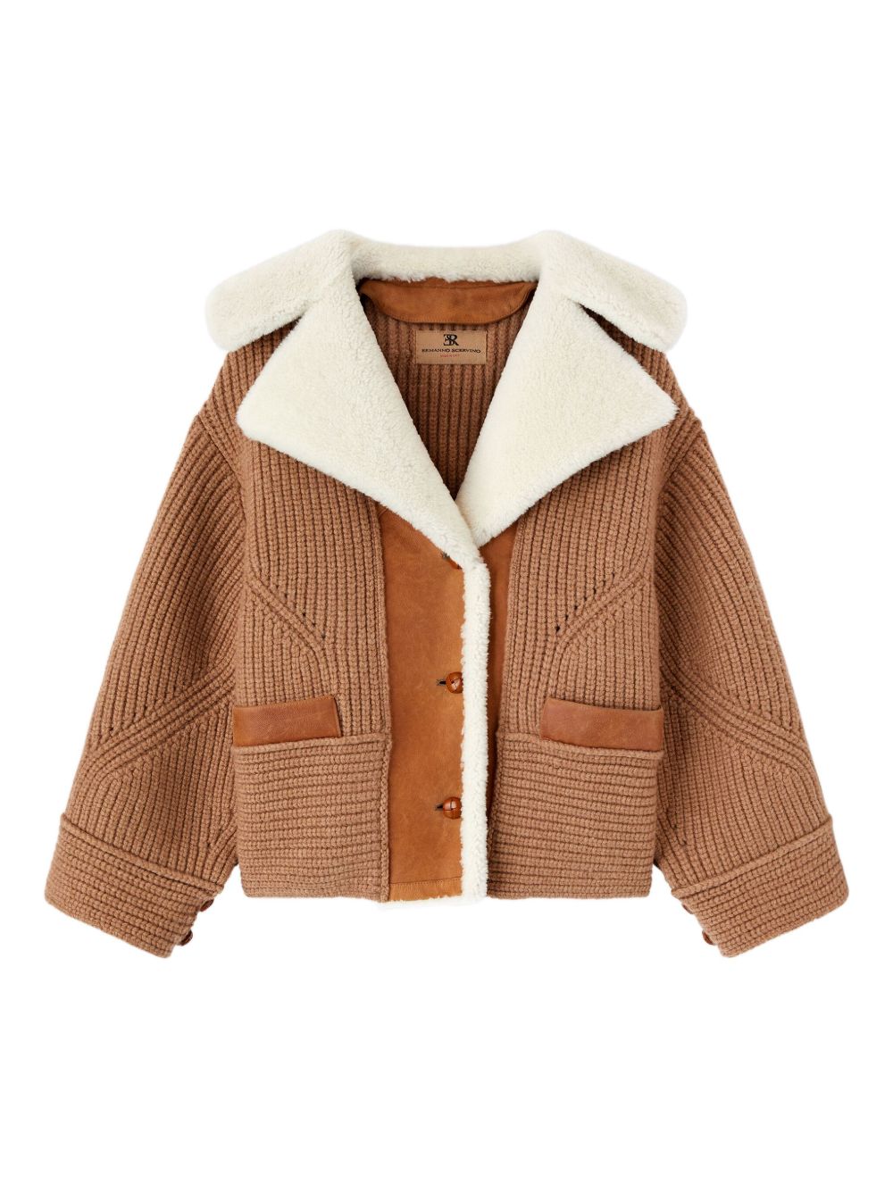 Ermanno Scervino Shearling Jacket Beige