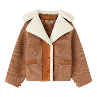 Ermanno Scervino Shearling Jacket Beige