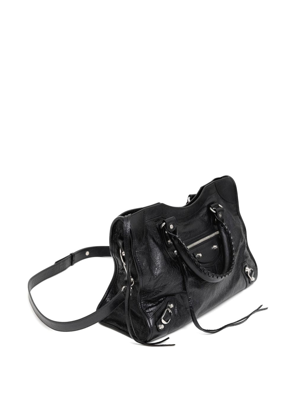 Balenciaga City Medium Leather Handbag Black