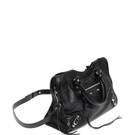 Balenciaga City Medium Leather Handbag Black