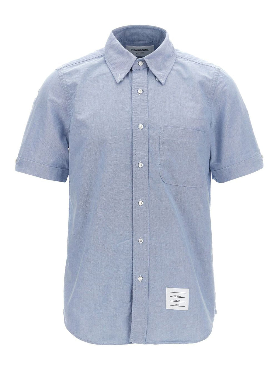 Thom Browne Cotton Shirt Clear Blue
