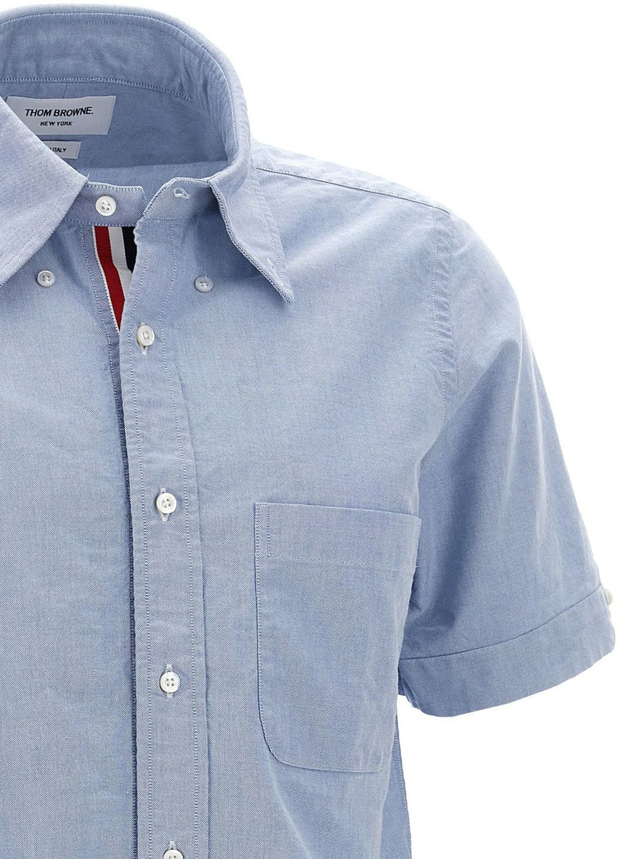 Thom Browne Cotton Shirt Clear Blue