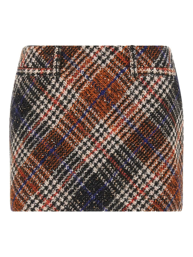 Missoni Wool Blend Mini Skirt Red