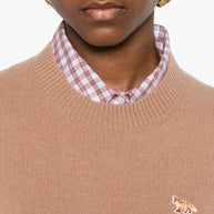 Maison Kitsuné MAISON KITSUNE' Baby Fox Wool Jumper Camel