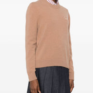 Maison Kitsuné MAISON KITSUNE' Baby Fox Wool Jumper Camel