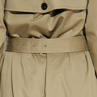 Balenciaga Double-breasted Trench Coat Beige