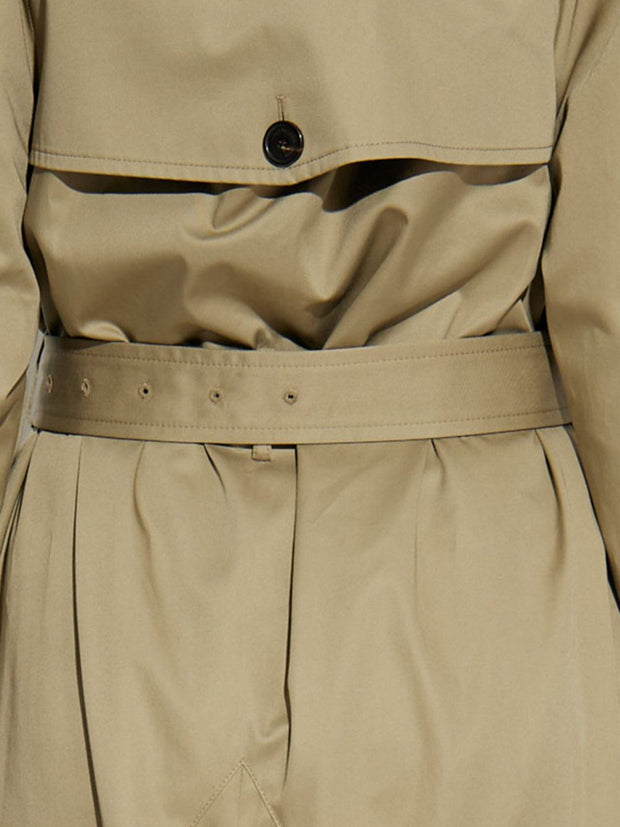 Balenciaga Double-breasted Trench Coat Beige
