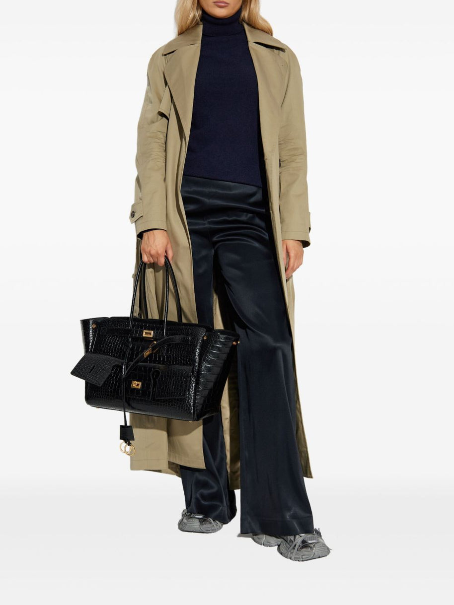 Balenciaga Double-breasted Trench Coat Beige