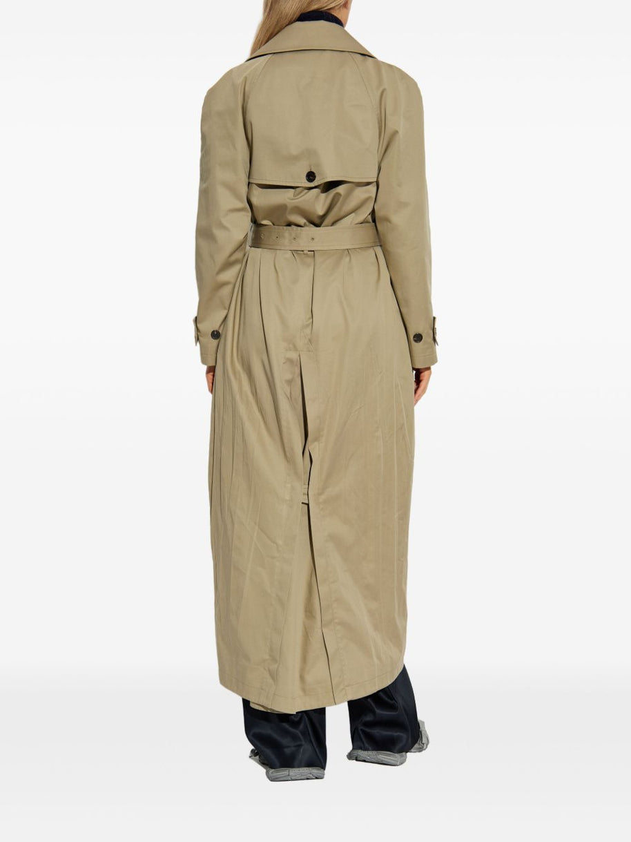 Balenciaga Double-breasted Trench Coat Beige