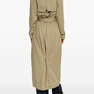 Balenciaga Double-breasted Trench Coat Beige