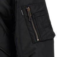 Balenciaga Nylon Bomber Jacket Black