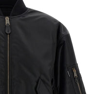 Balenciaga Nylon Bomber Jacket Black
