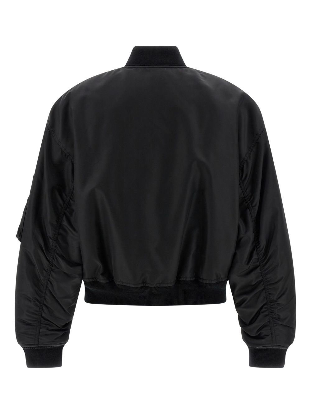 Balenciaga Nylon Bomber Jacket Black