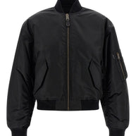 Balenciaga Nylon Bomber Jacket Black