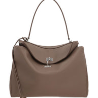 Balenciaga Rodeo Medium Leather Handbag Dove Grey