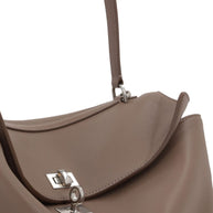 Balenciaga Rodeo Medium Leather Handbag Dove Grey