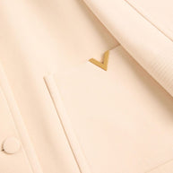 Valentino Wool Coat Beige