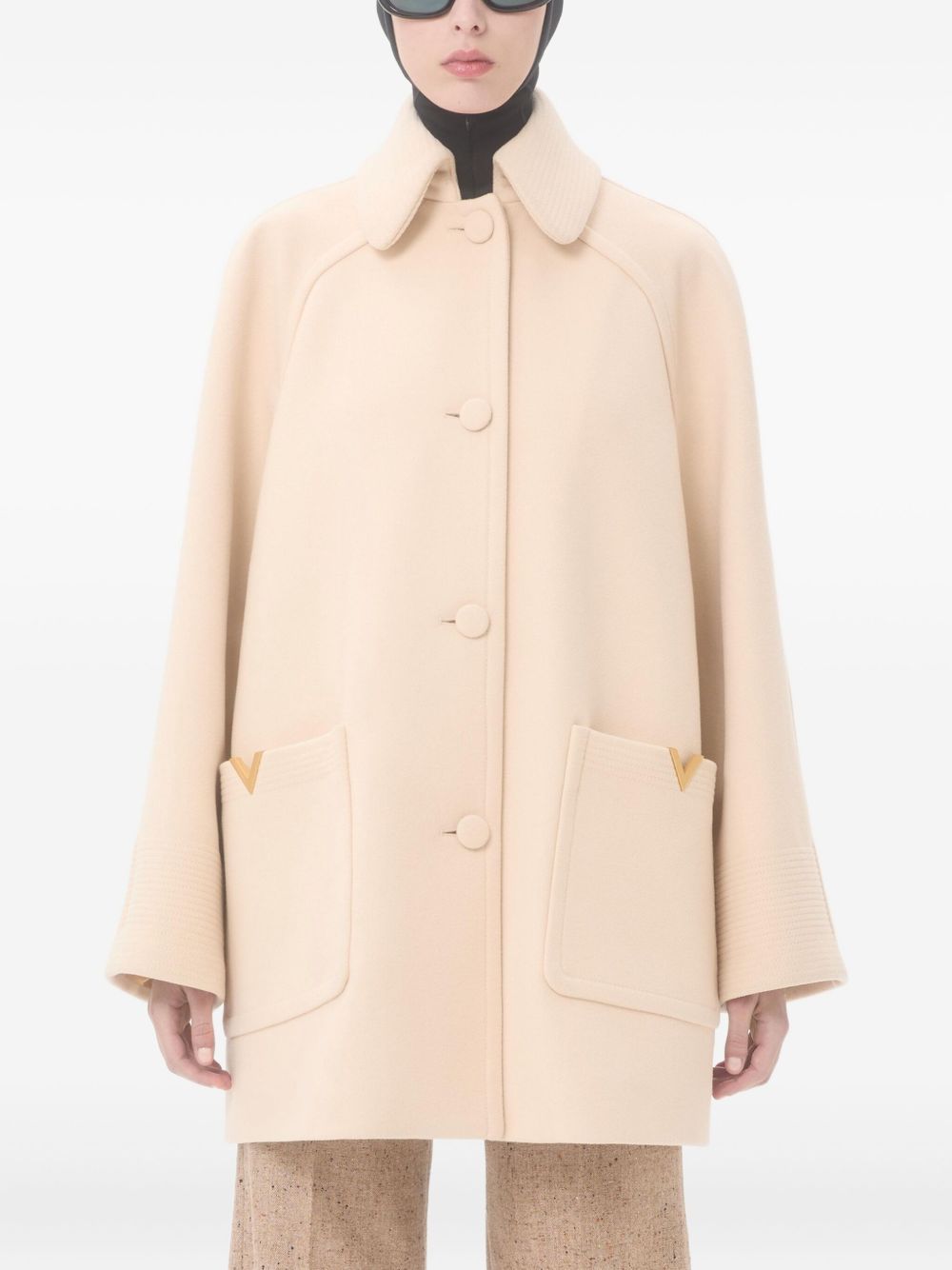 Valentino Wool Coat Beige