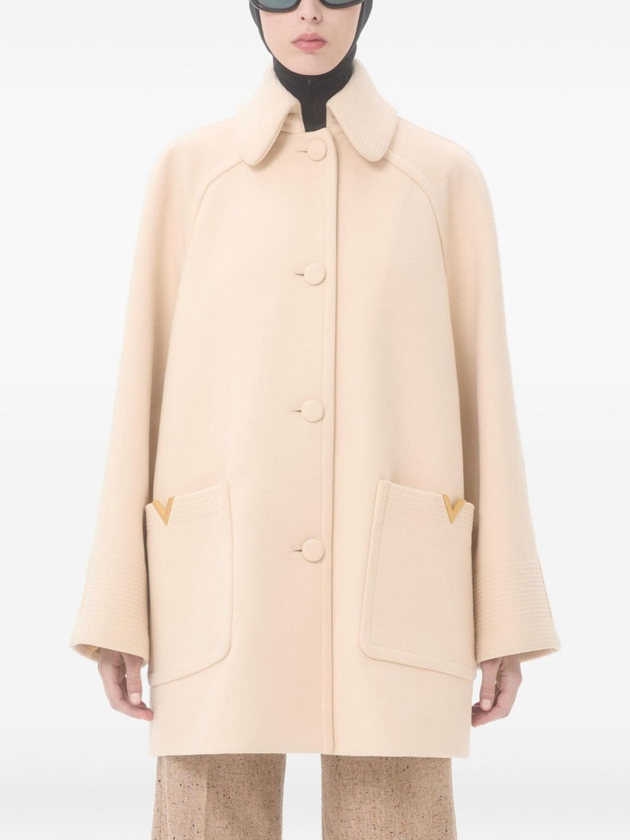 Valentino Wool Coat Beige
