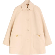 Valentino Wool Coat Beige