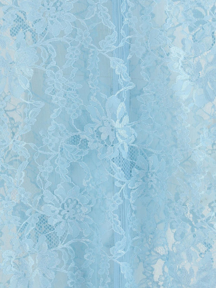 Valentino Floral Lace Bodysuit Blue