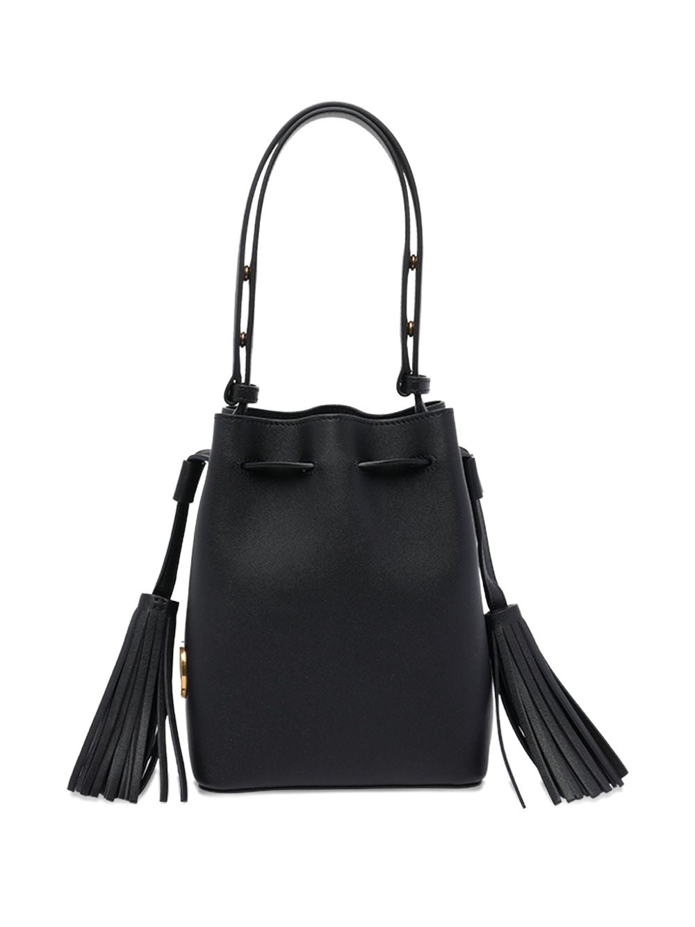 Valentino Garavani Leather Bucket Bag Black