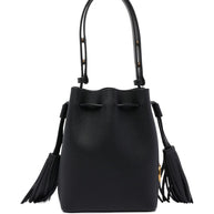 Valentino Garavani Leather Bucket Bag Black