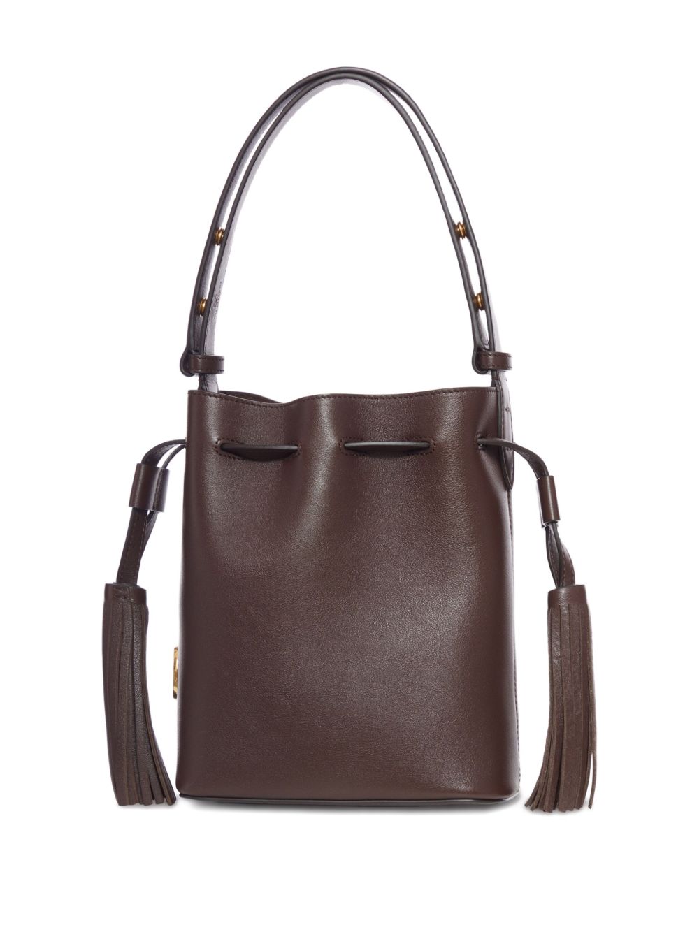 Valentino Garavani Leather Bucket Bag Brown