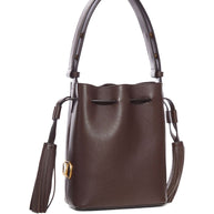 Valentino Garavani Leather Bucket Bag Brown