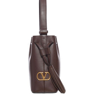 Valentino Garavani Leather Bucket Bag Brown