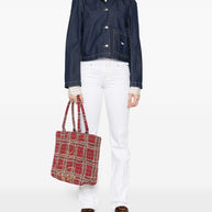 Maison Kitsuné MAISON KITSUNE' Cropped Denim Jacket Blue