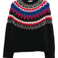 Closed Wool Crewneck Sweater Black