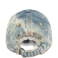 Acne Studios Cotton Baseball Cap Blue