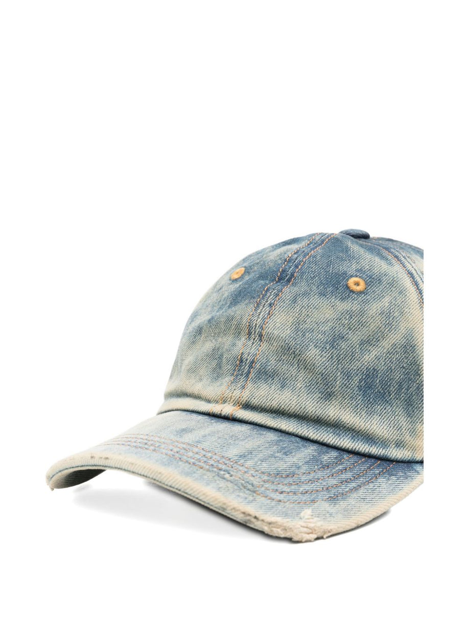Acne Studios Cotton Baseball Cap Blue