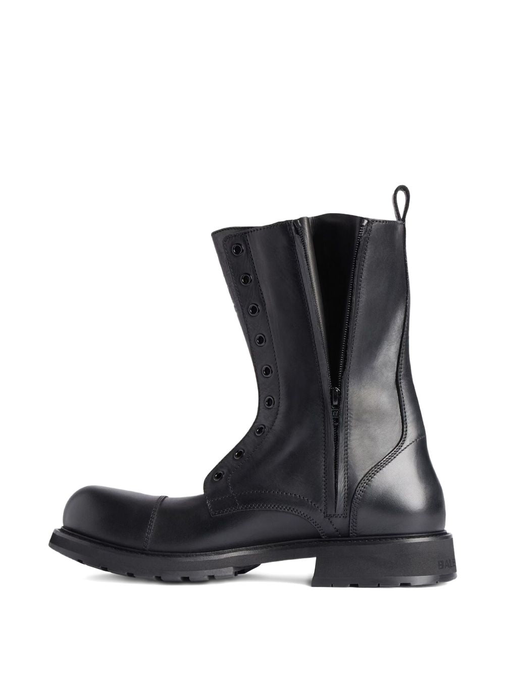 Balenciaga Leather Boots Black