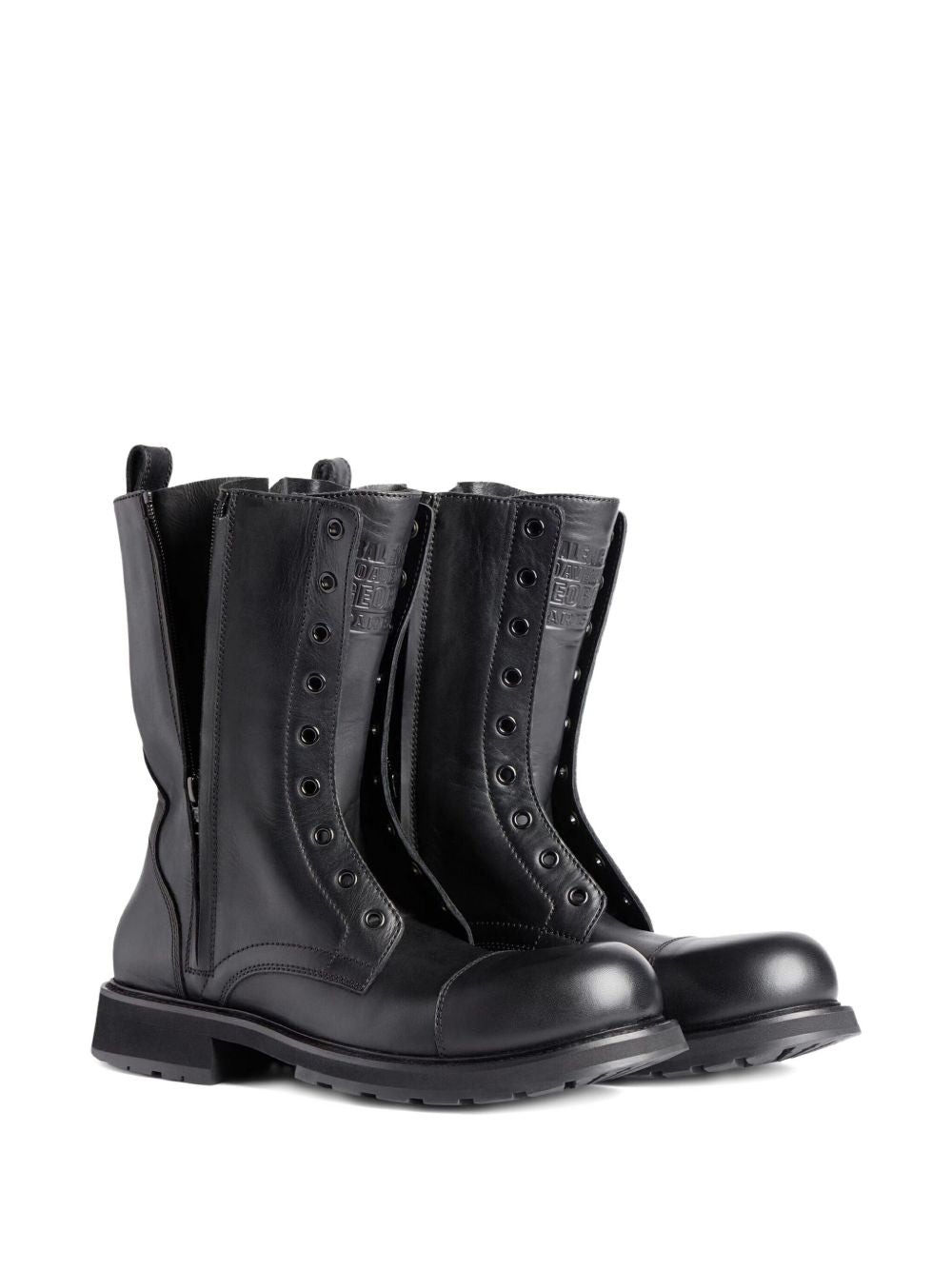 Balenciaga Leather Boots Black