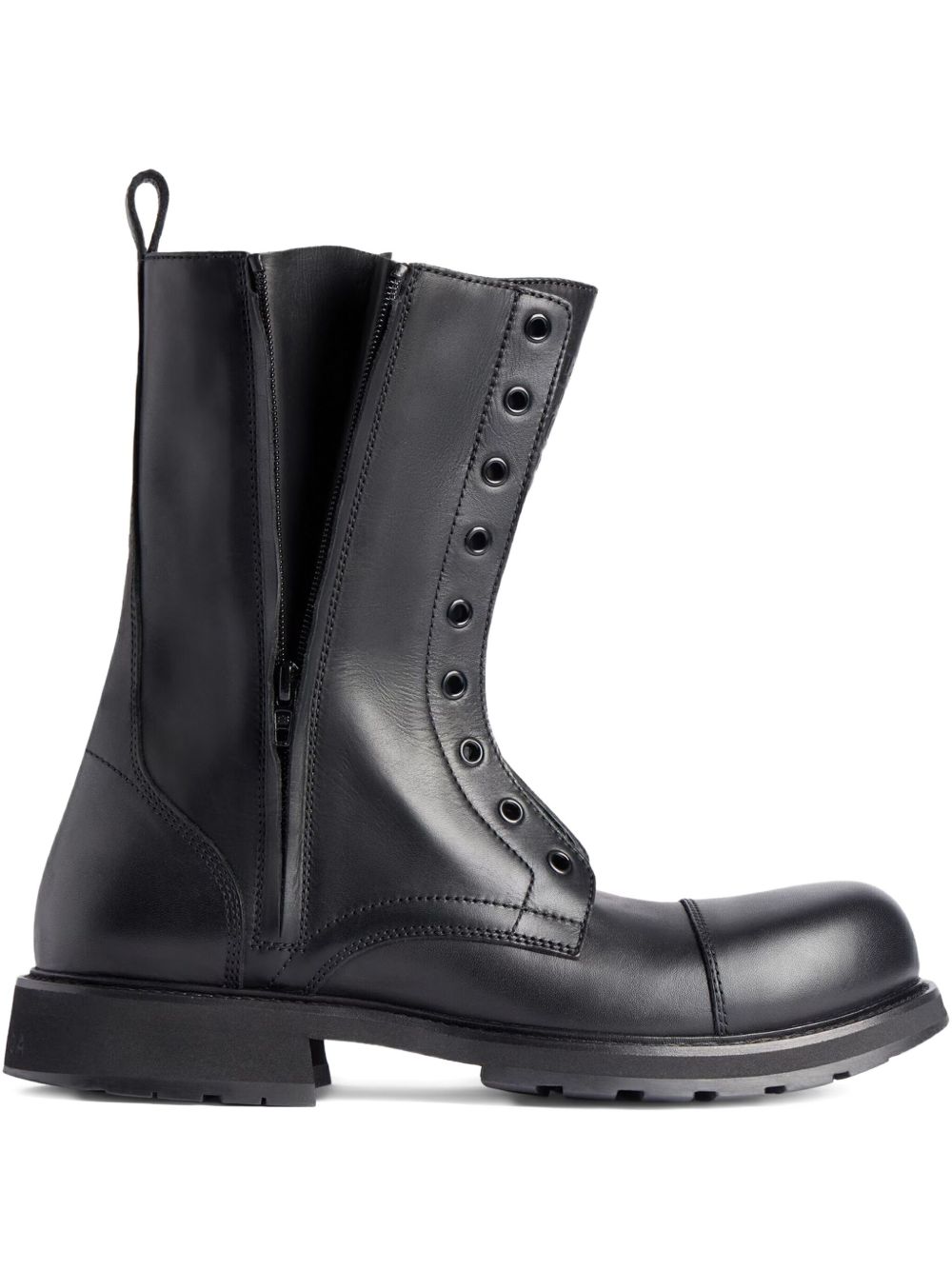 Balenciaga Leather Boots Black