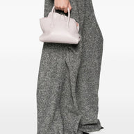 The Attico La Passeggiata Mini Leather Tote Grey