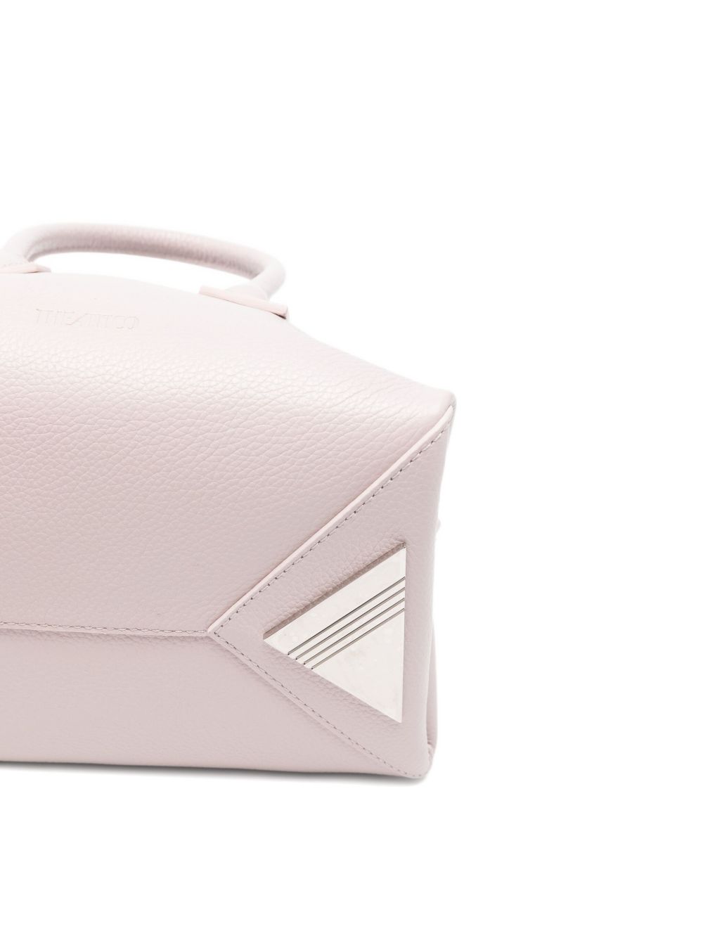 The Attico La Passeggiata Mini Leather Tote Grey