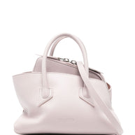 The Attico La Passeggiata Mini Leather Tote Grey