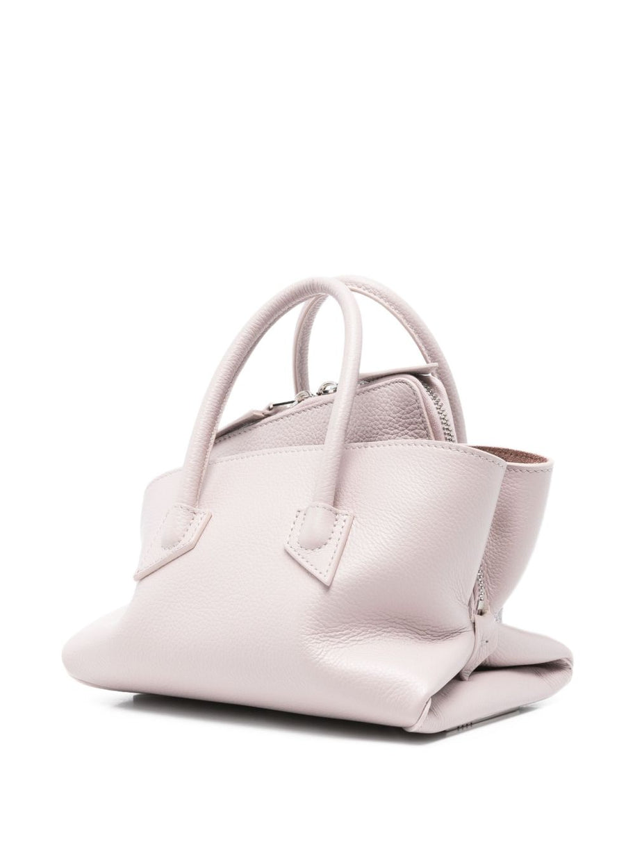 The Attico La Passeggiata Mini Leather Tote Grey