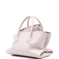 The Attico La Passeggiata Mini Leather Tote Grey