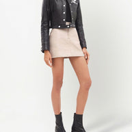COURREGES RE-EDITION Faux Leather Jacket Black