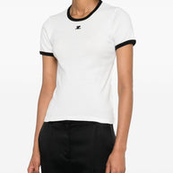 COURREGES PRE Logo Cotton T-shirt White