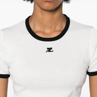 COURREGES PRE Logo Cotton T-shirt White